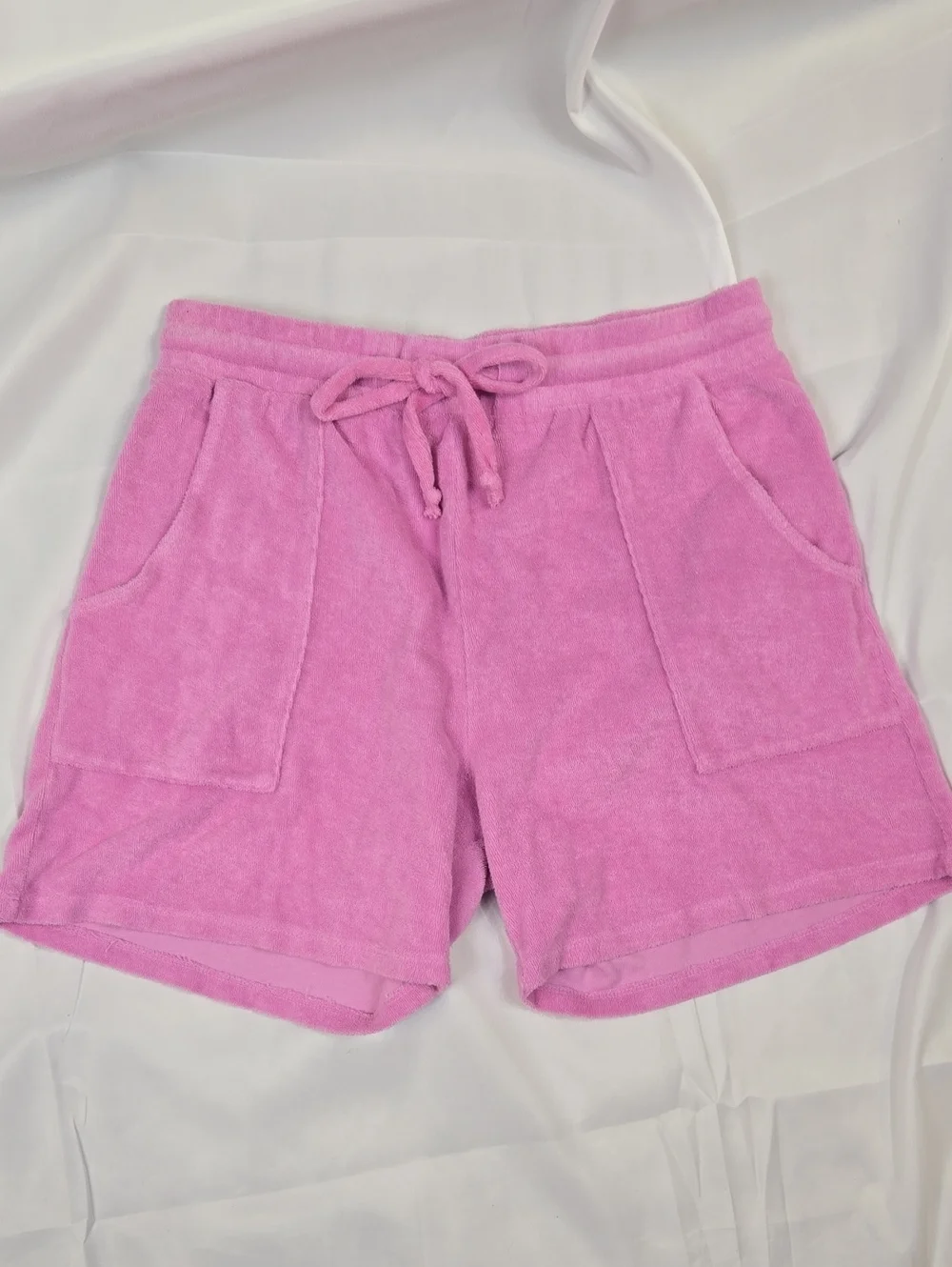 Year of Ours Bubblegum Pink Terry Drawstring Athletic Shorts M